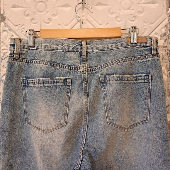 BLANKNYC Distressed High Rise Tapered Boho Jeans SZ 30 - Picture 7 of 13